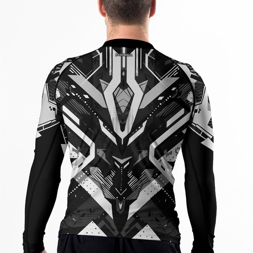Rashninja Cyber Mech Guardian Men's Long Sleeve Rash Guard
