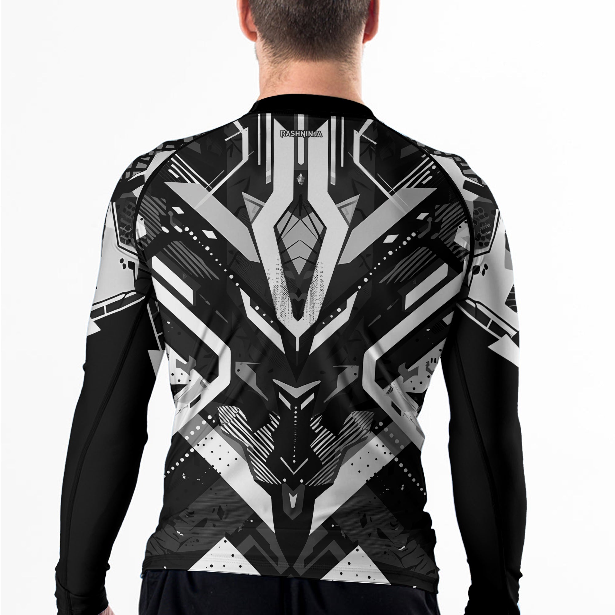 Rashninja Cyber Mech Guardian Men's Long Sleeve Rash Guard