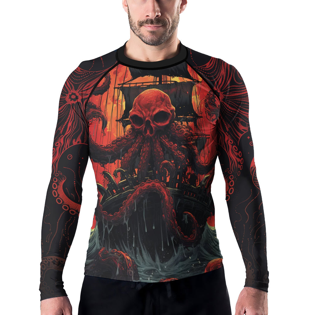 Rashninja Octopus Havoc Men's Long Sleeve Rash Guard