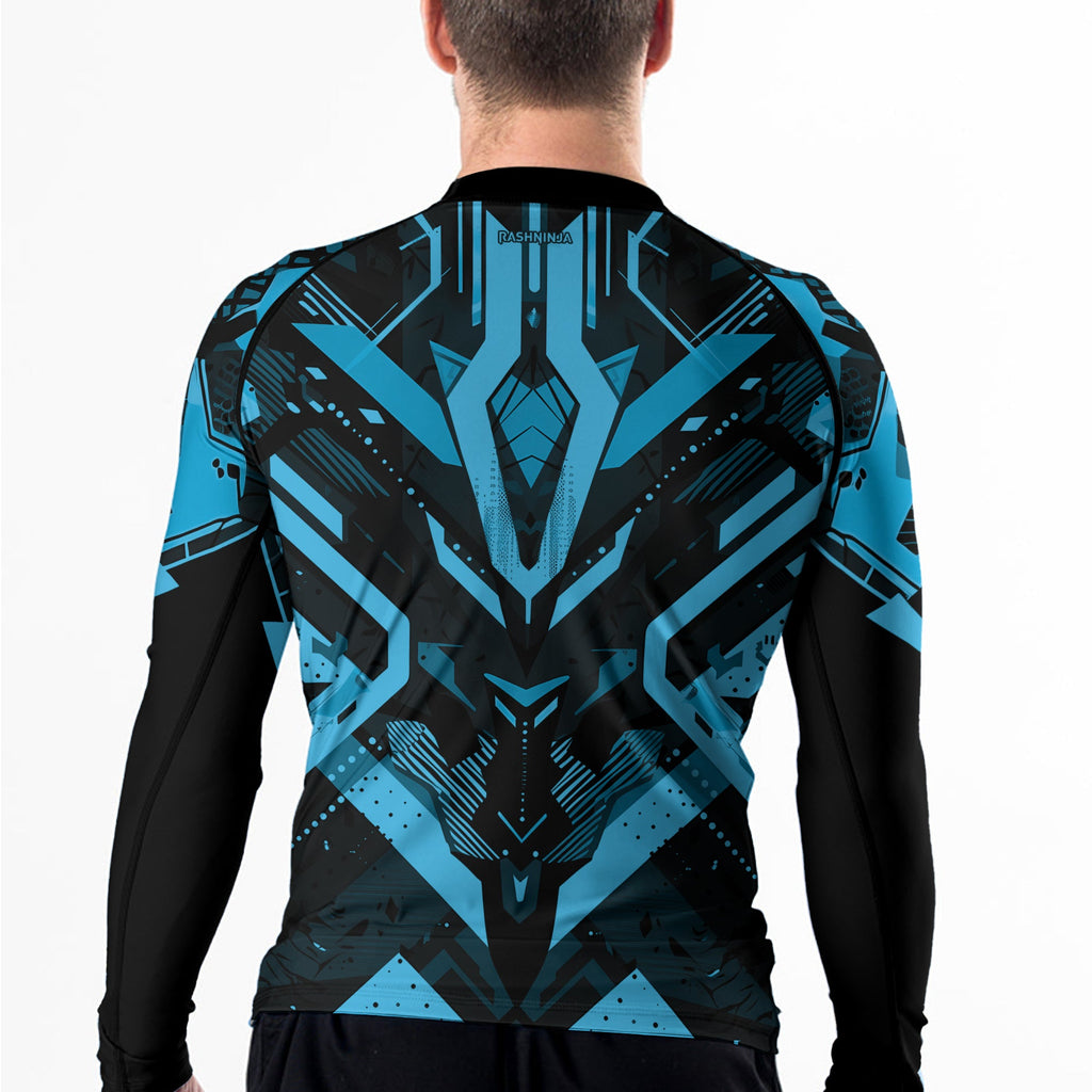 Rashninja Cyber Mech Guardian Men's Long Sleeve Rash Guard