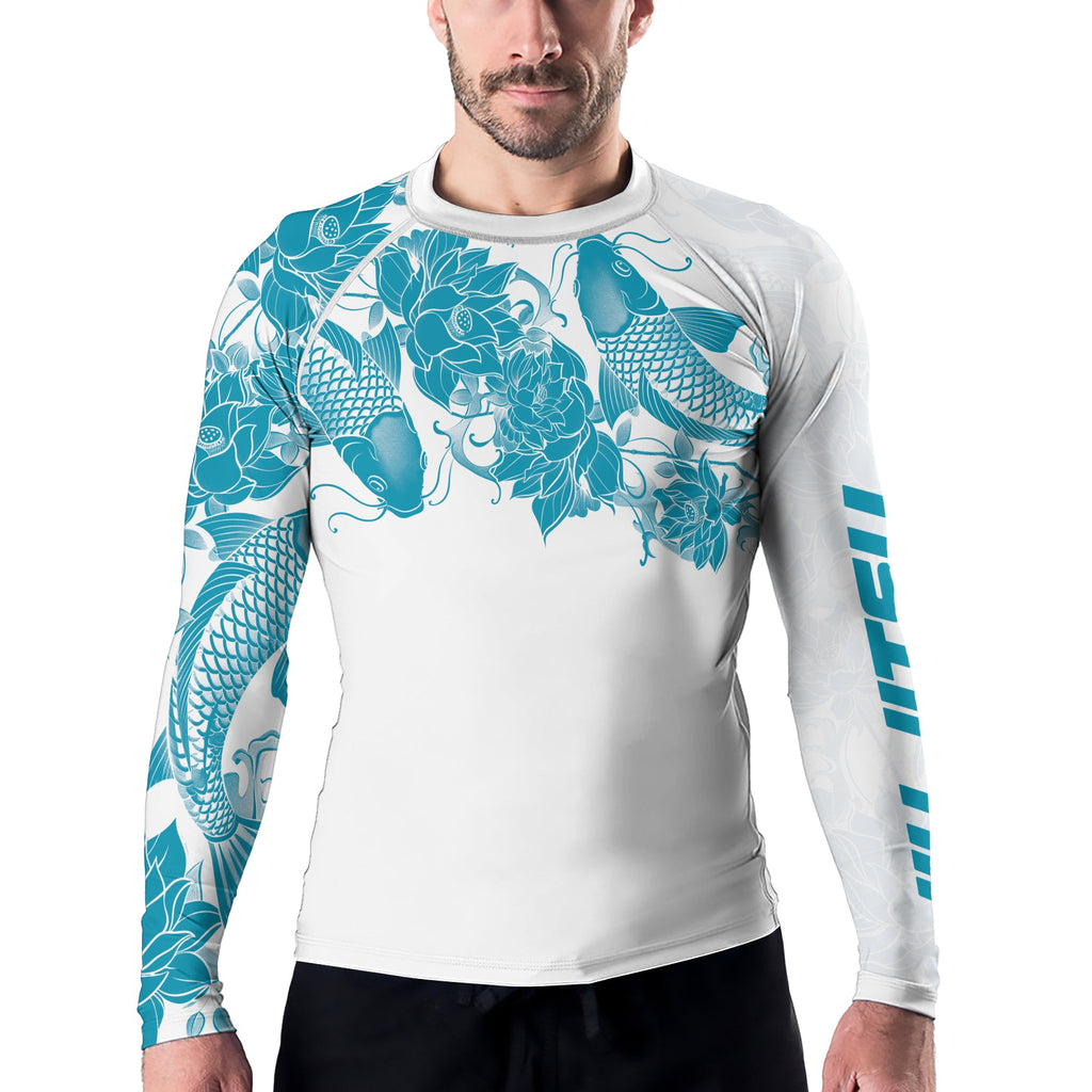 Rashninja Samurai Koi Harmony Men's Long Sleeve Rash Guard