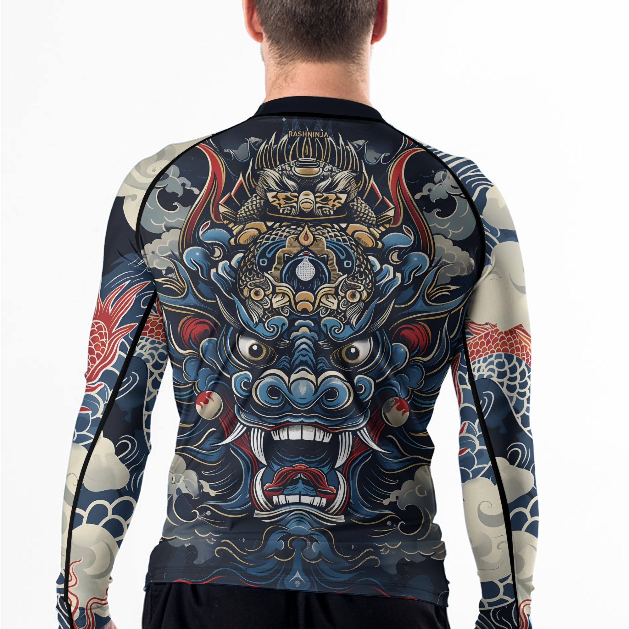 Rashninja Dragon Fury Reign Men's Long Sleeve Rash Guard
