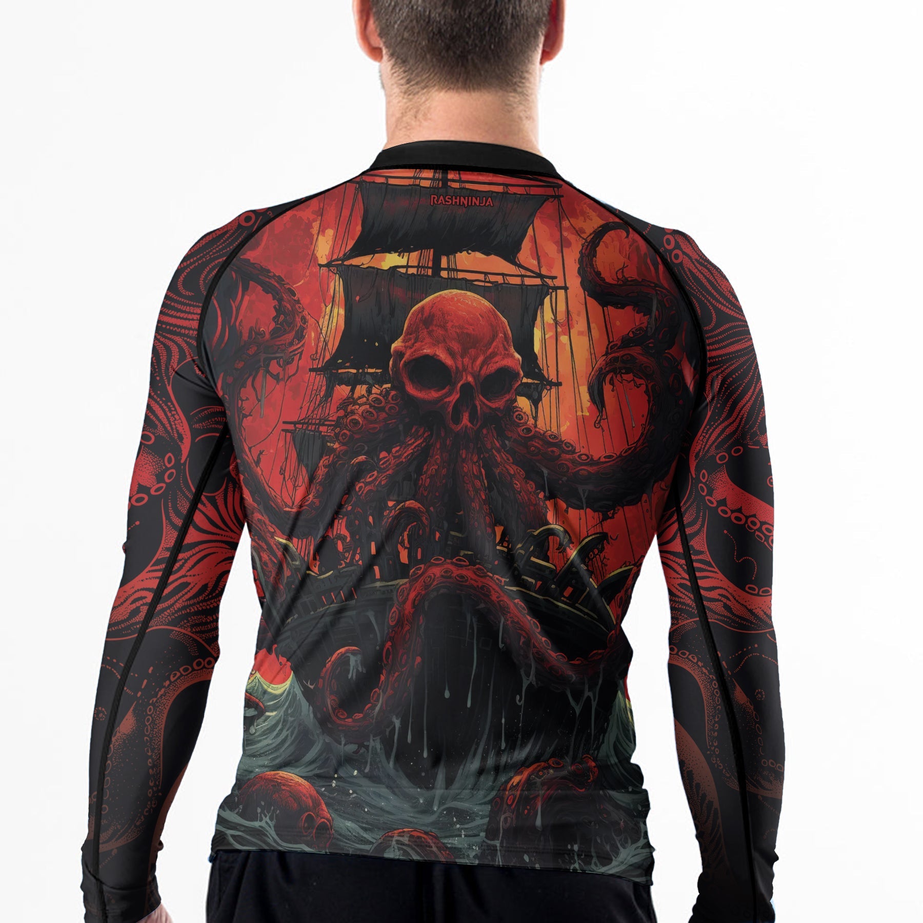 Rashninja Octopus Havoc Men's Long Sleeve Rash Guard