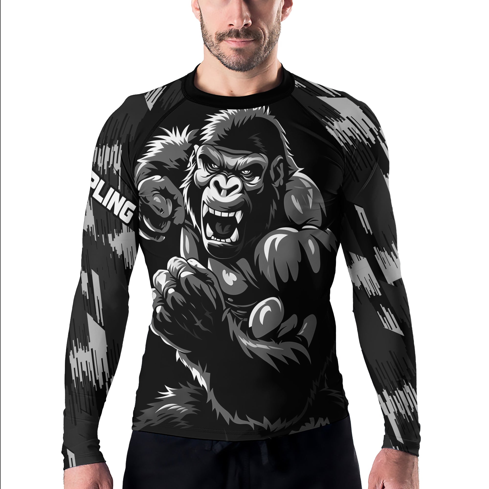 Rashninja Gorilla Roar Dominator Men's Long Sleeve Rash Guard