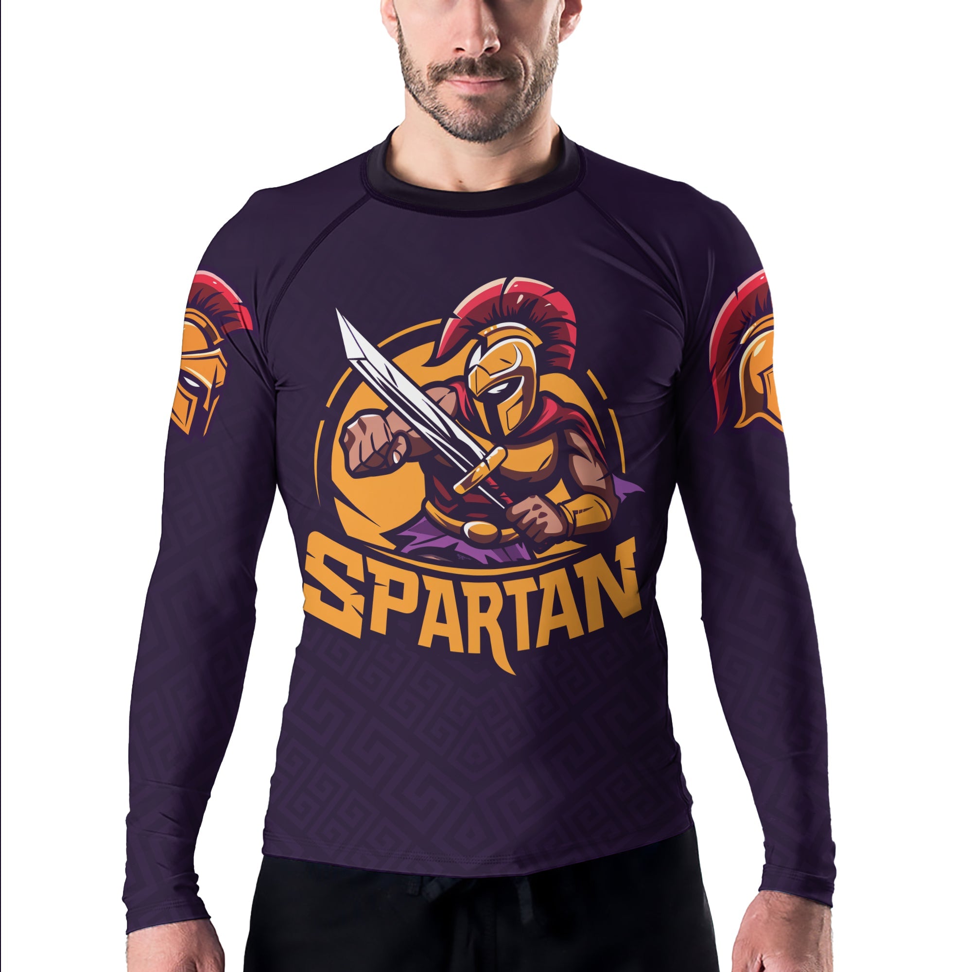 Rashninja Spartan Defender Men's Long Sleeve Rash Guard