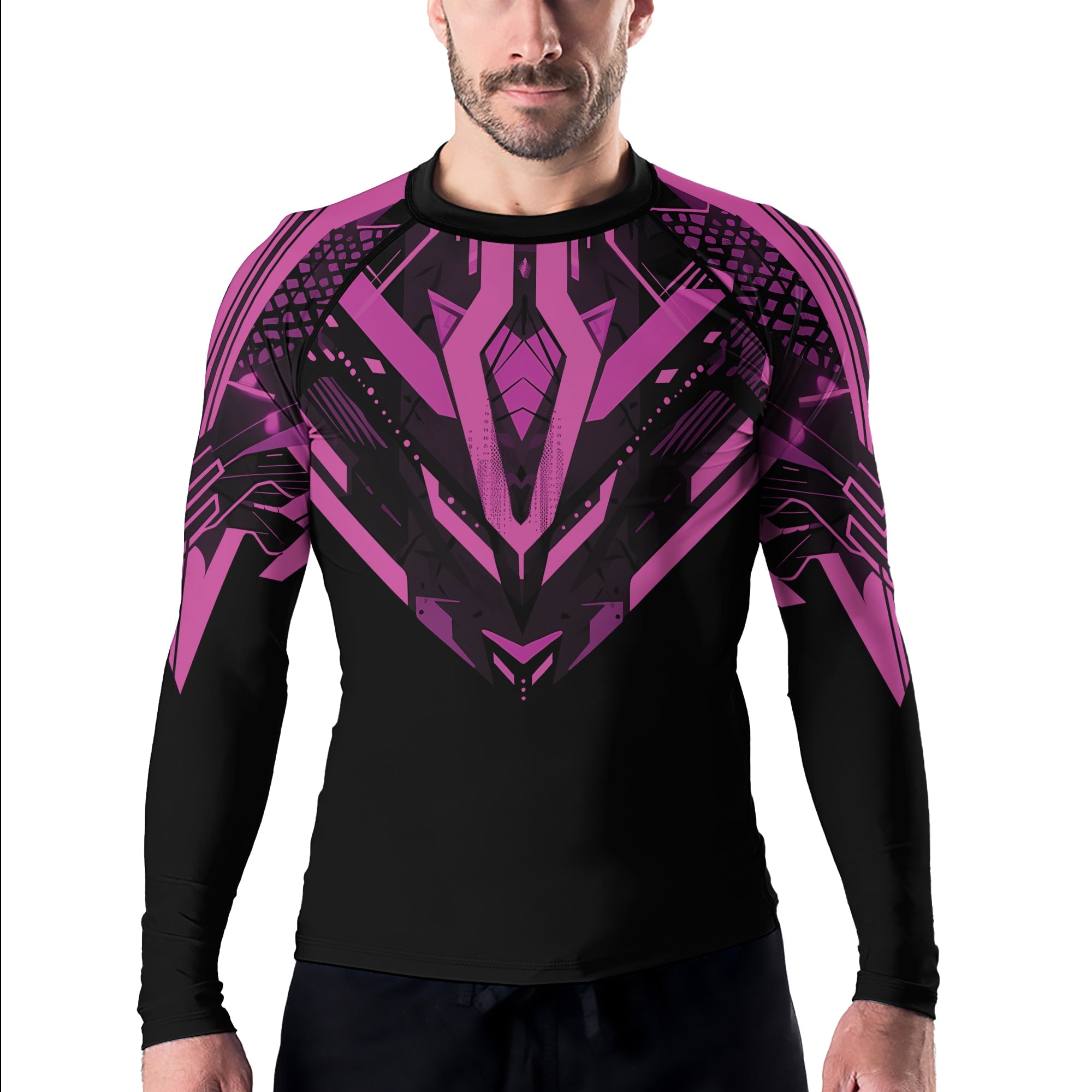 Rashninja Cyber Mech Guardian Men's Long Sleeve Rash Guard