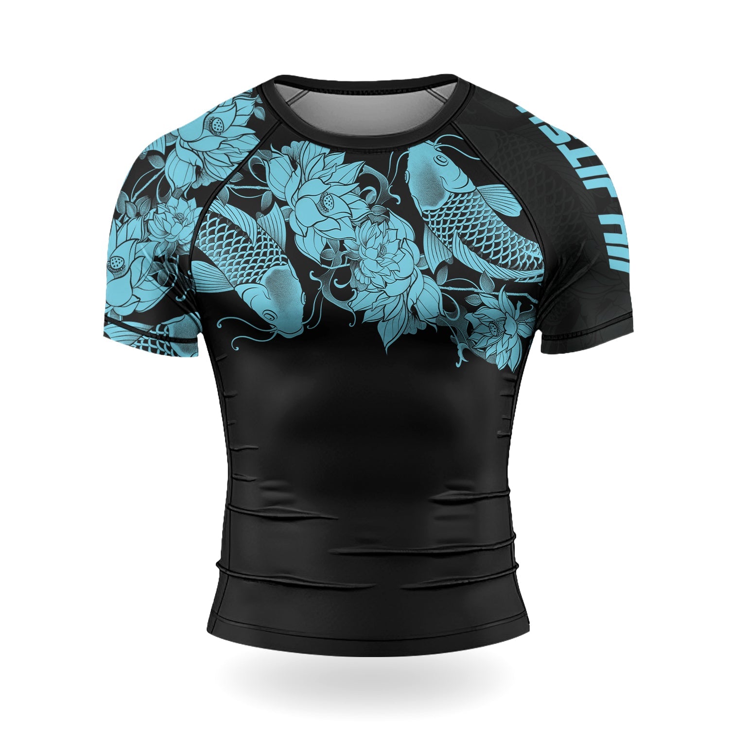 Rashninja Samurai Koi Harmony Men's Short Sleeve Rash Guard