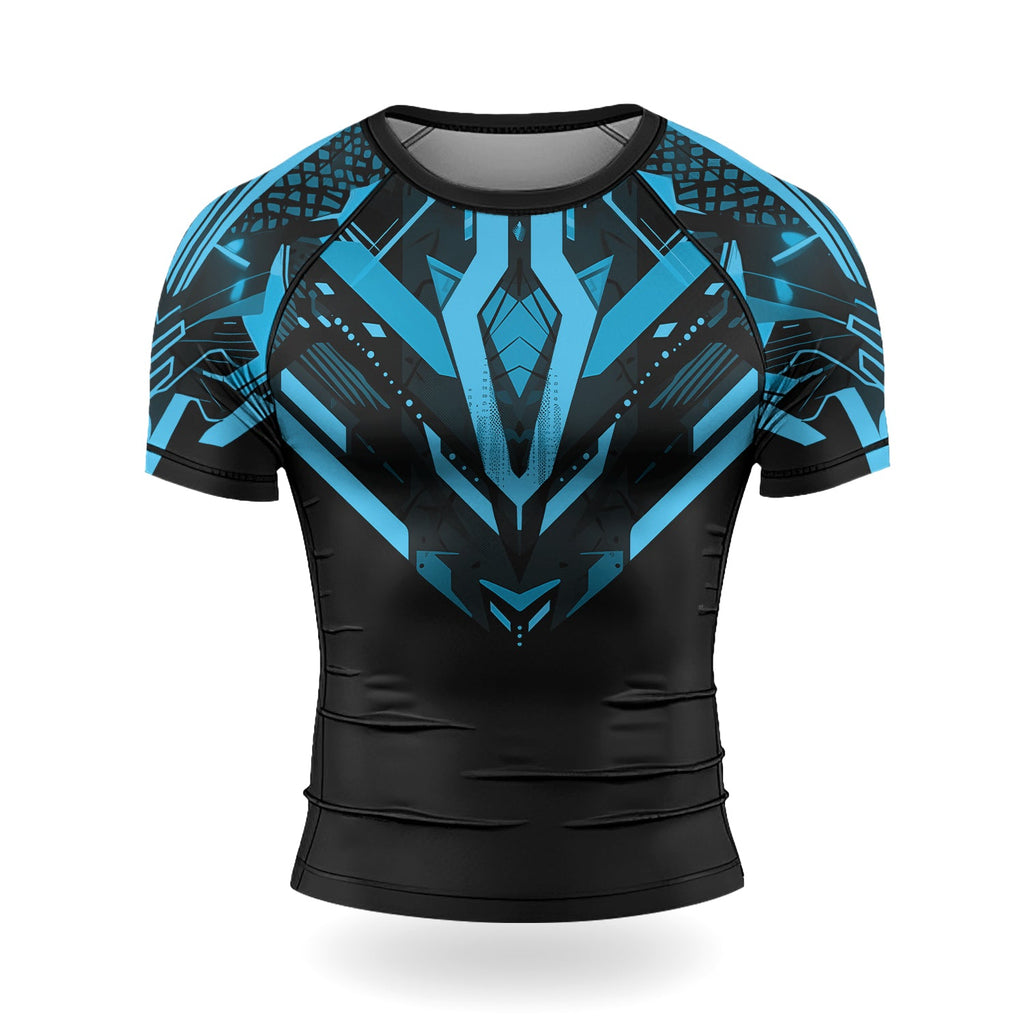 Rashninja Cyber Mech Guardian Men's Short Sleeve Rash Guard
