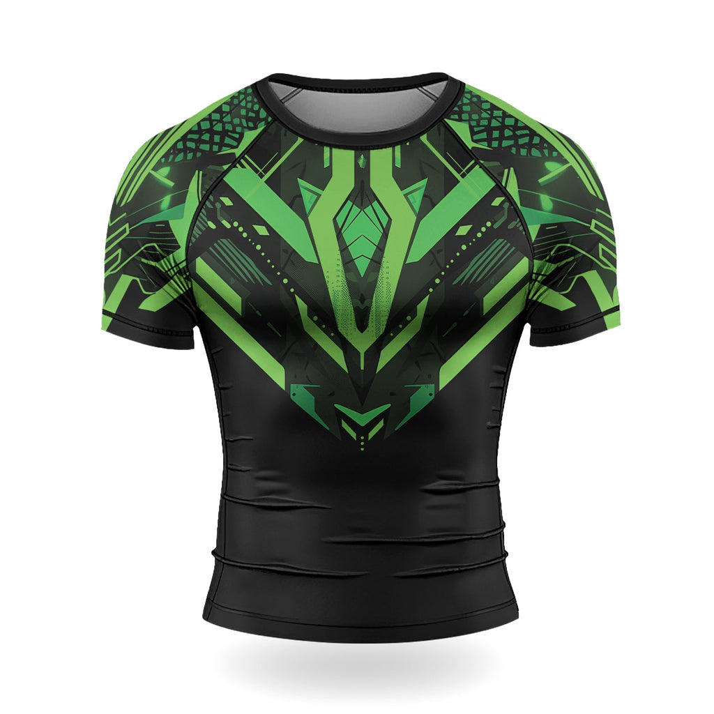 Rashninja Cyber Mech Guardian Men's Short Sleeve Rash Guard