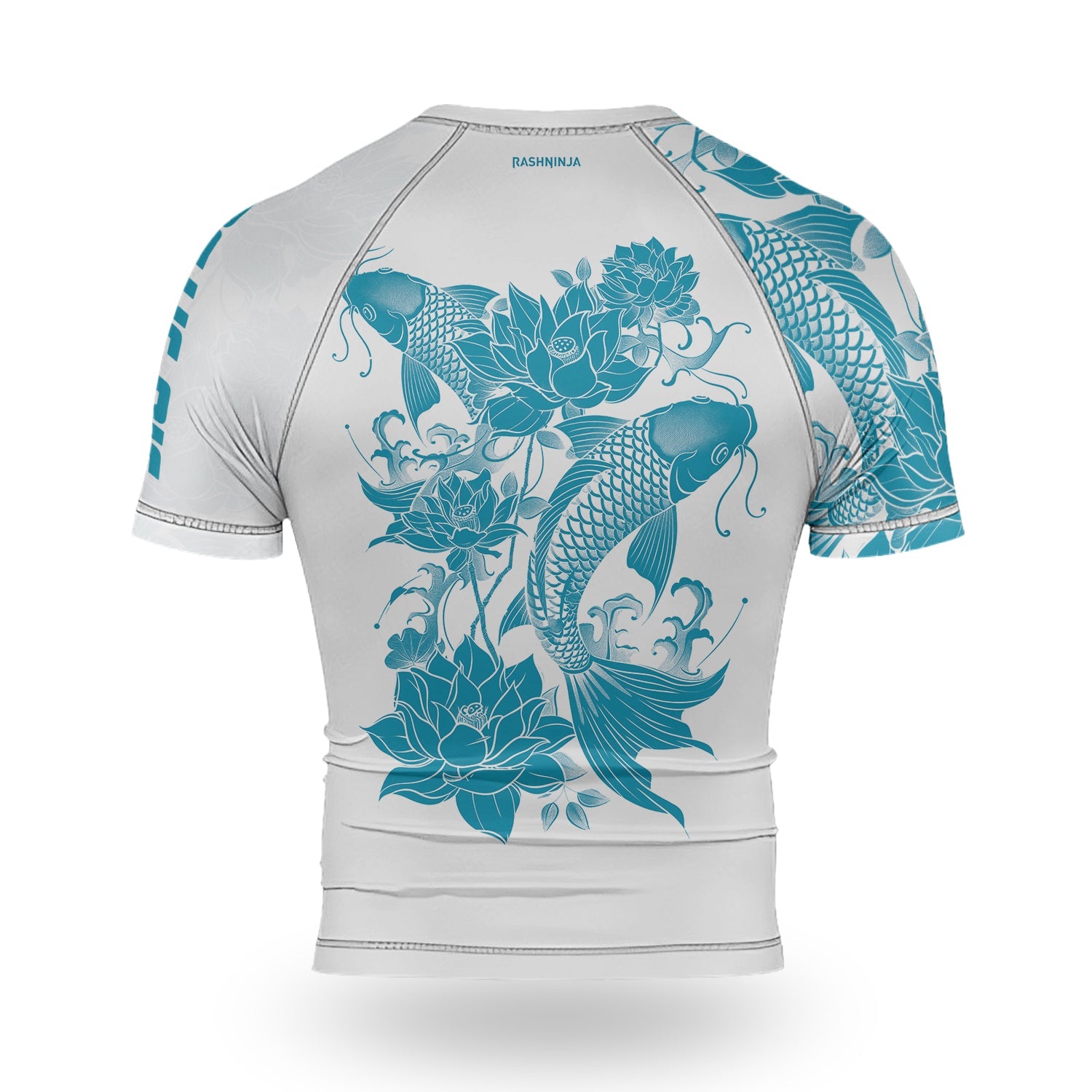 Rashninja Samurai Koi Harmony Men's Short Sleeve Rash Guard