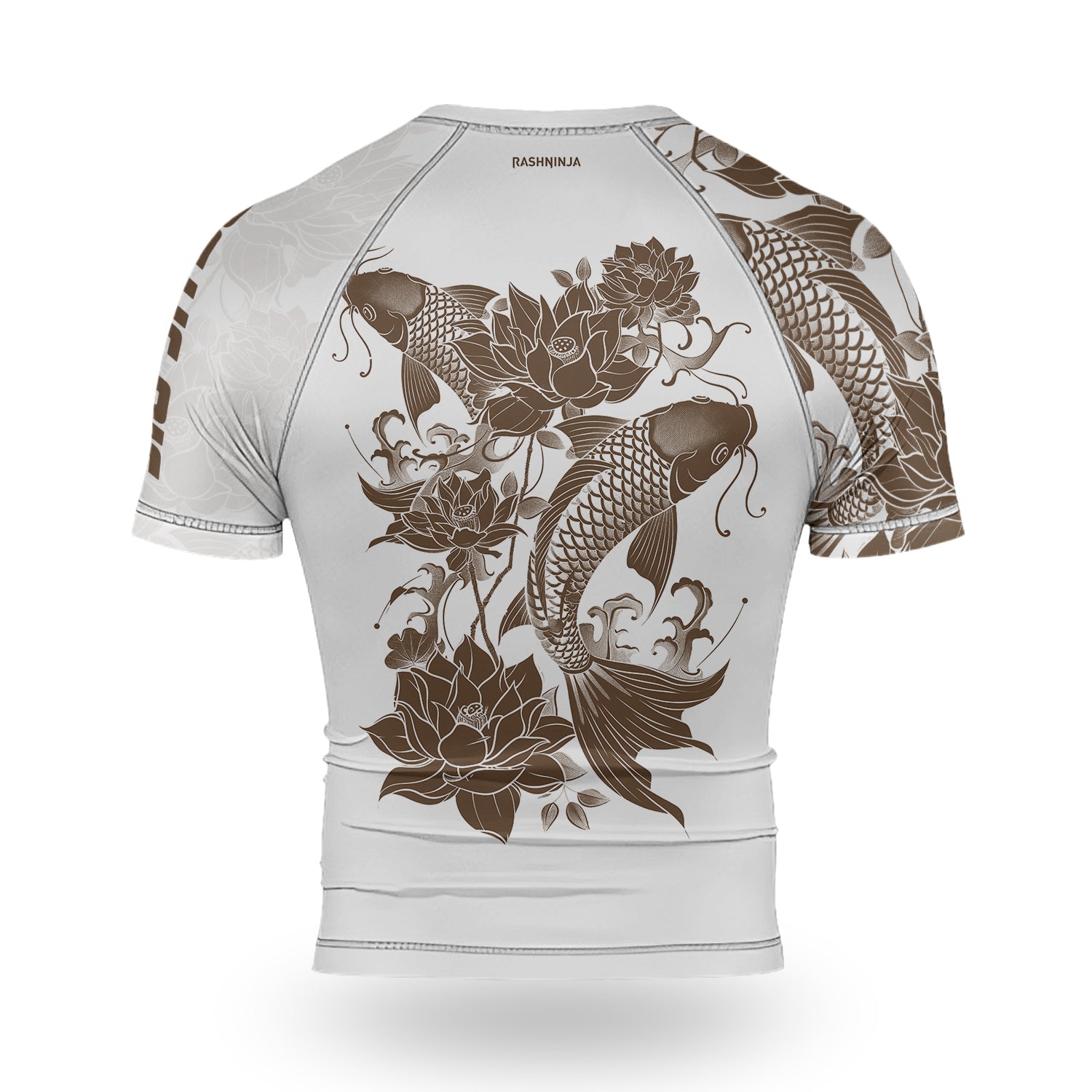 Rashninja Samurai Koi Harmony Men's Short Sleeve Rash Guard
