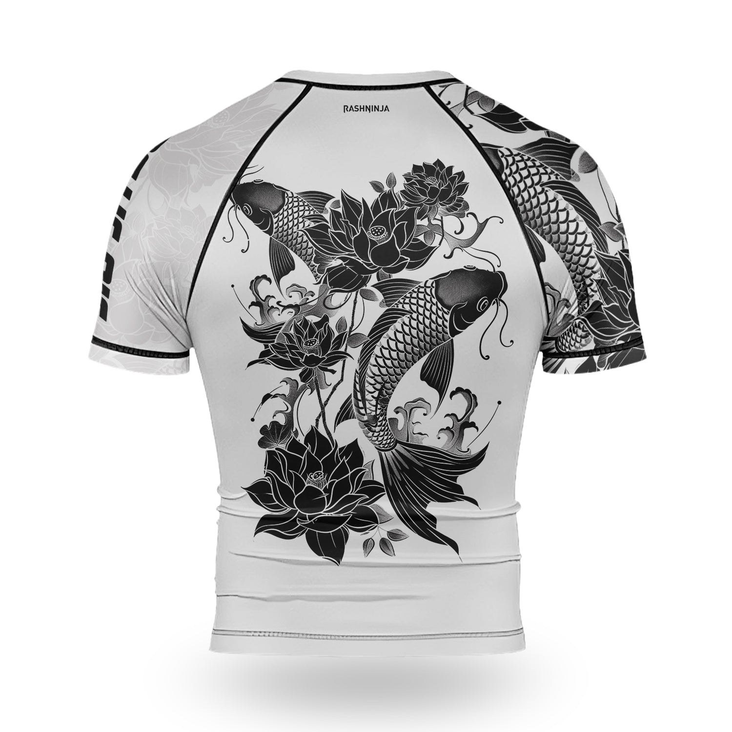 Rashninja Samurai Koi Harmony Men's Short Sleeve Rash Guard