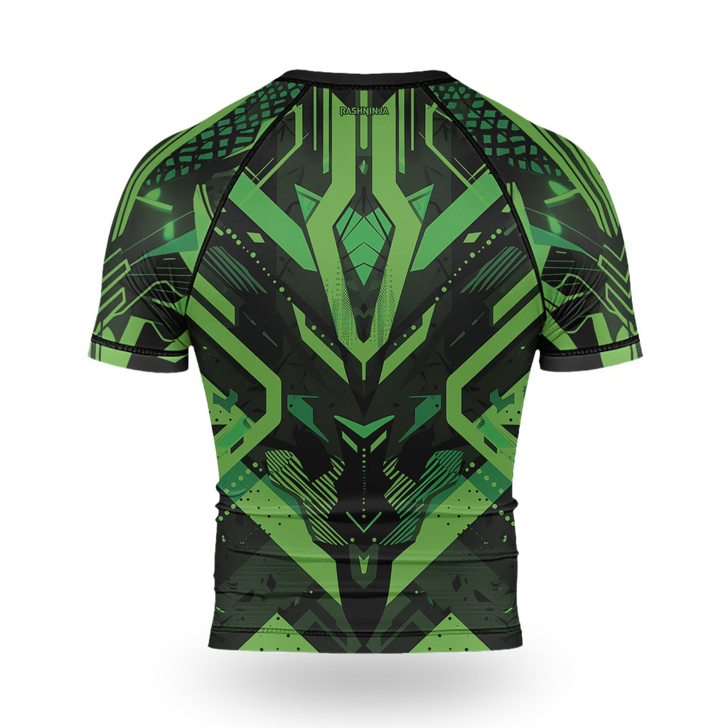 Rashninja Cyber Mech Guardian Men's Short Sleeve Rash Guard