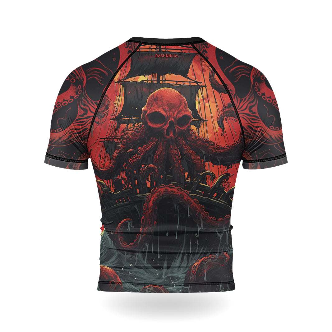 Rashninja Octopus Havoc Men's Short Sleeve Rash Guard