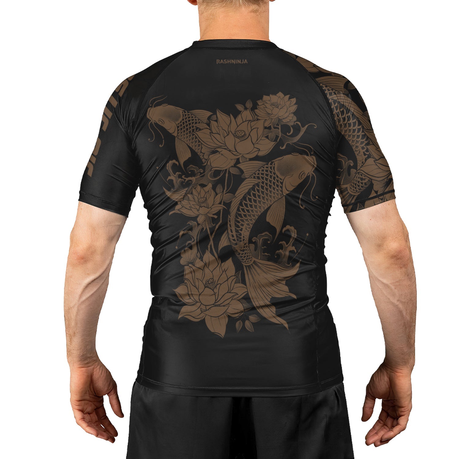Rashninja Samurai Koi Harmony Men's Short Sleeve Rash Guard