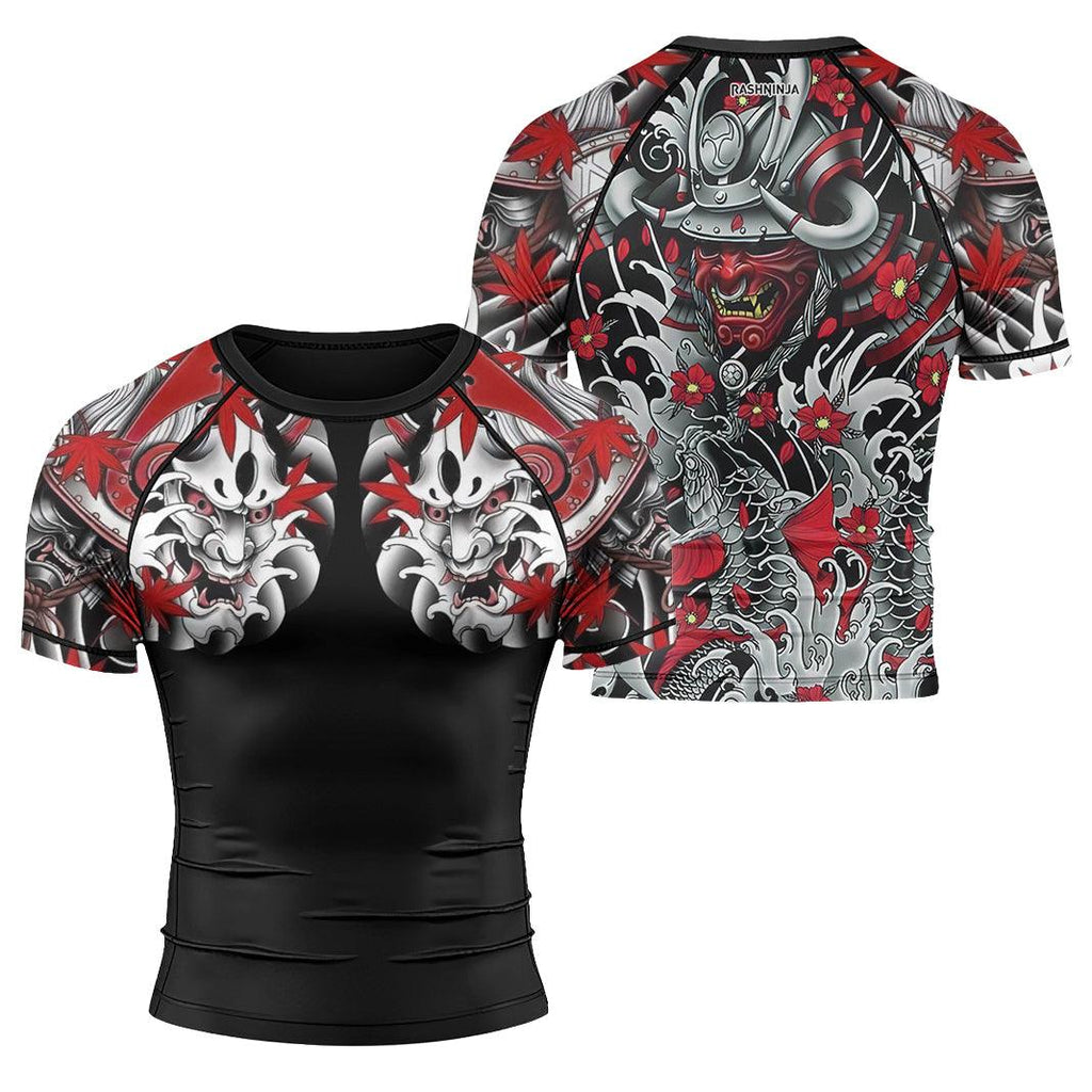 Rashninja Oni Shadows Men's Short Sleeve Rash Guard