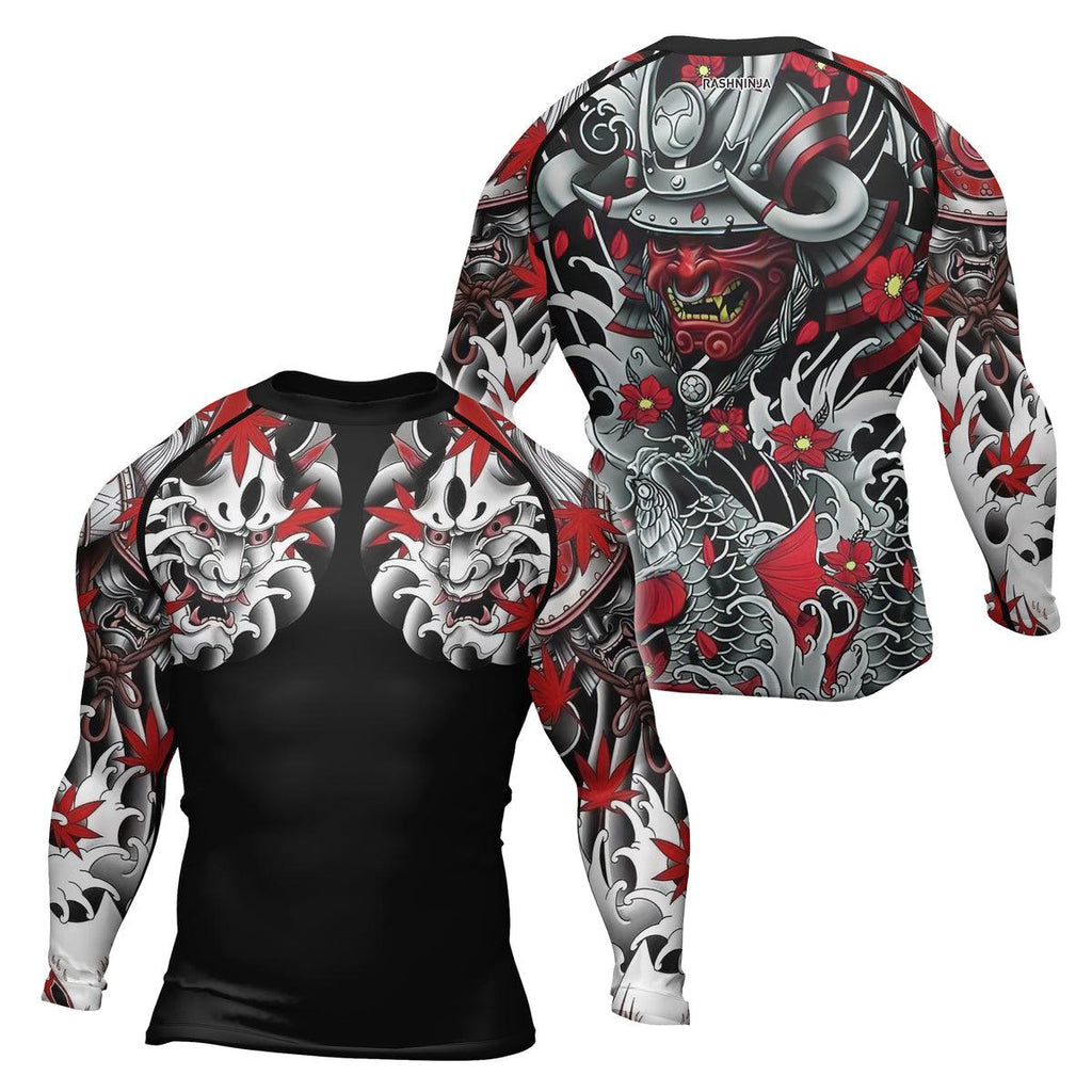 Rashninja Oni Shadows Men's Long Sleeve Rash Guard