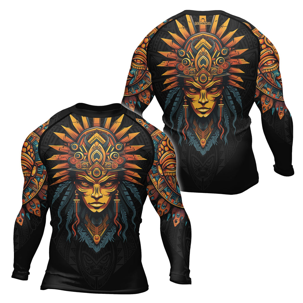 Rashninja Aztec Chieftain Men's Long Sleeve Rash Guard