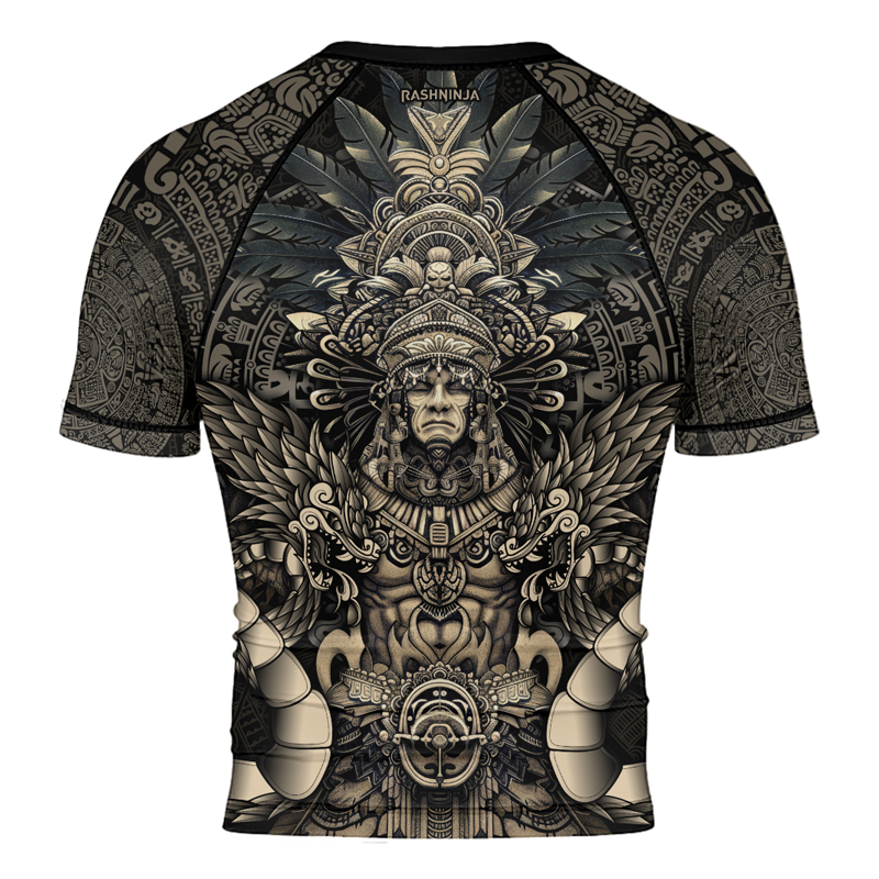 Rashninja Aztec High Chief Men's Short Sleeve Rash Guard
