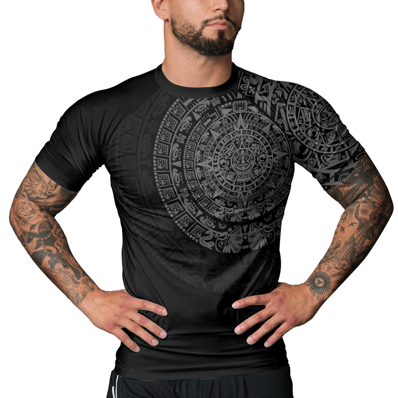 Rashninja Aztec Ranked Men's Short Sleeve Rash Guard