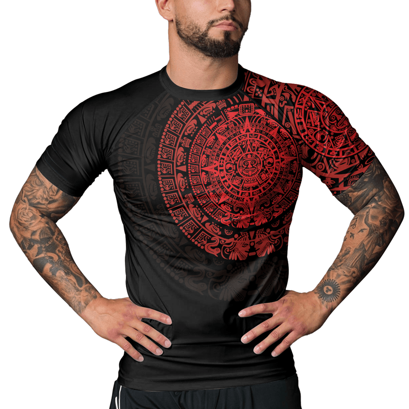 Rashninja Aztec Ranked Men's Short Sleeve Rash Guard