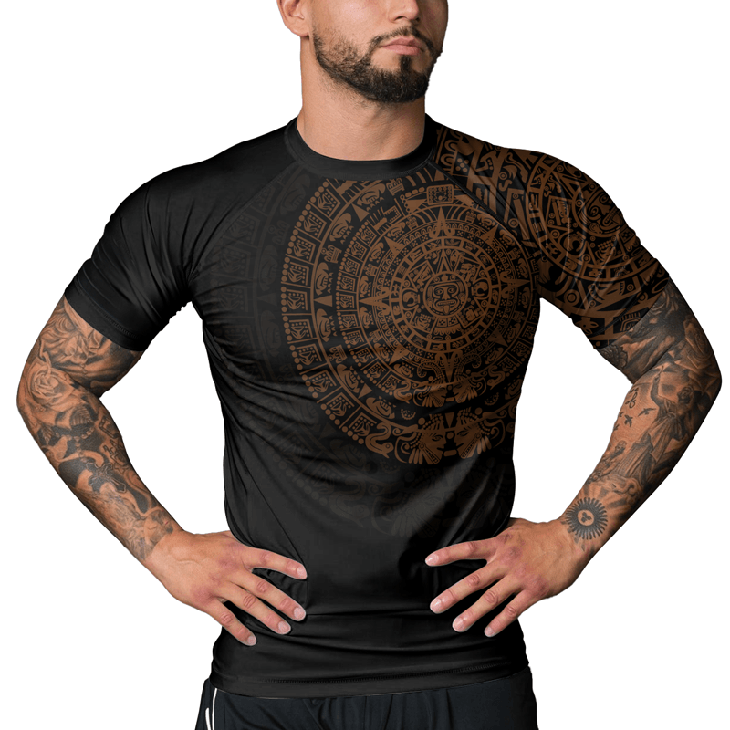 Rashninja Aztec Ranked Men's Short Sleeve Rash Guard