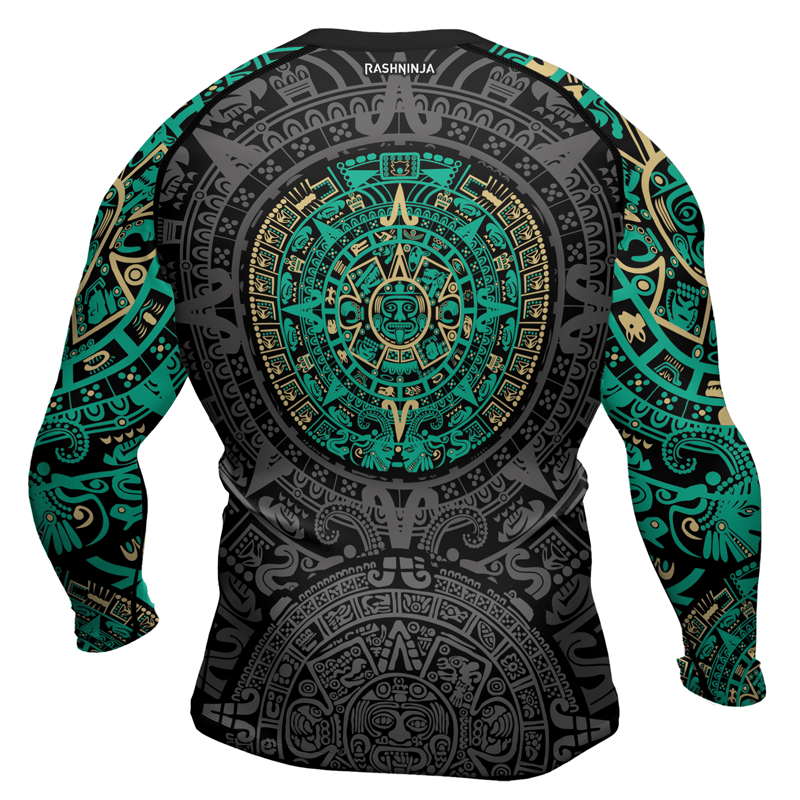 Rashninja Aztec Sun Men's Long Sleeve Rash Guard