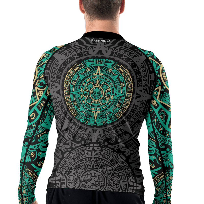 Rashninja Aztec Sun Men's Long Sleeve Rash Guard