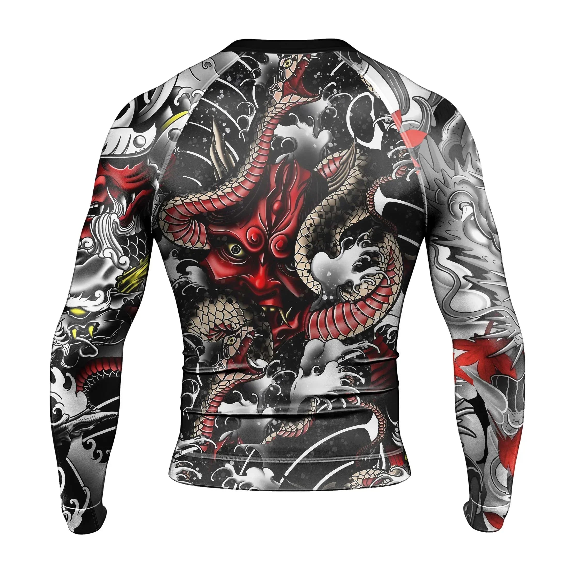 Abyssal Oni Men's Long Sleeve Rash Guard