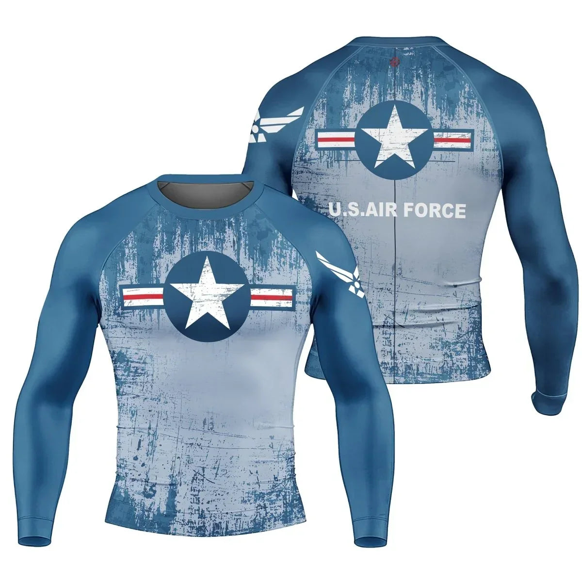 Air Force Veteran Men's Long Sleeve Rash Guard