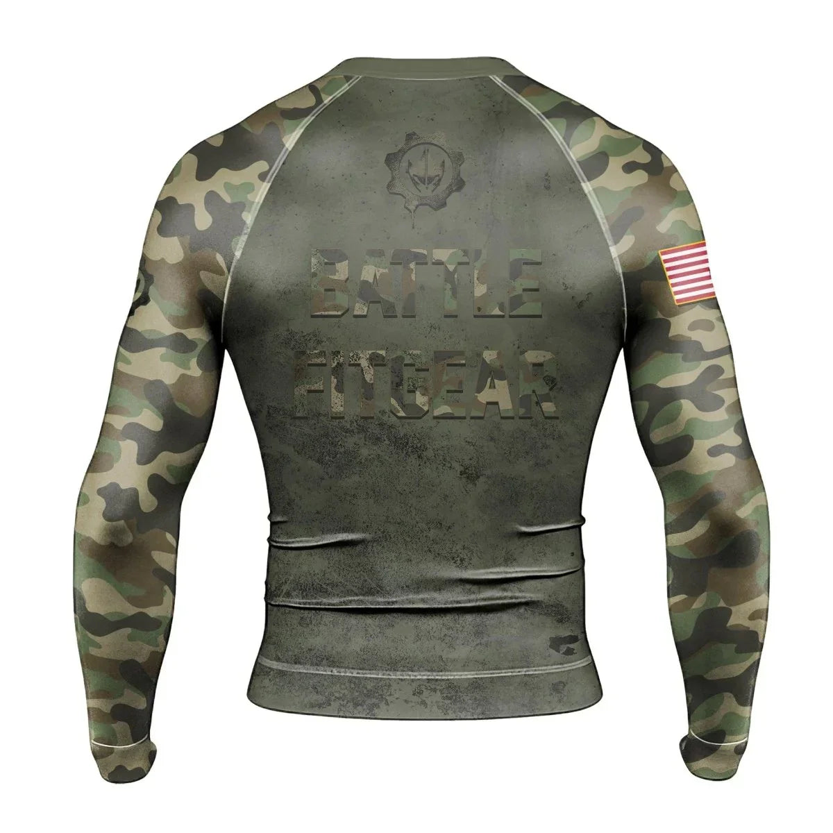 Army Camo Men's Long Sleeve Rash Guard