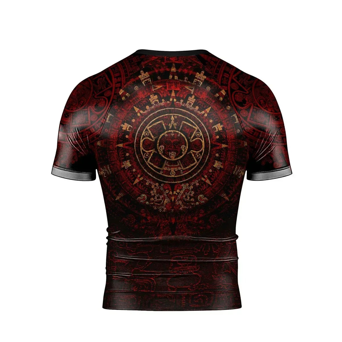 Aztec Eagle Warrior Men's Short Sleeve Rash Guard