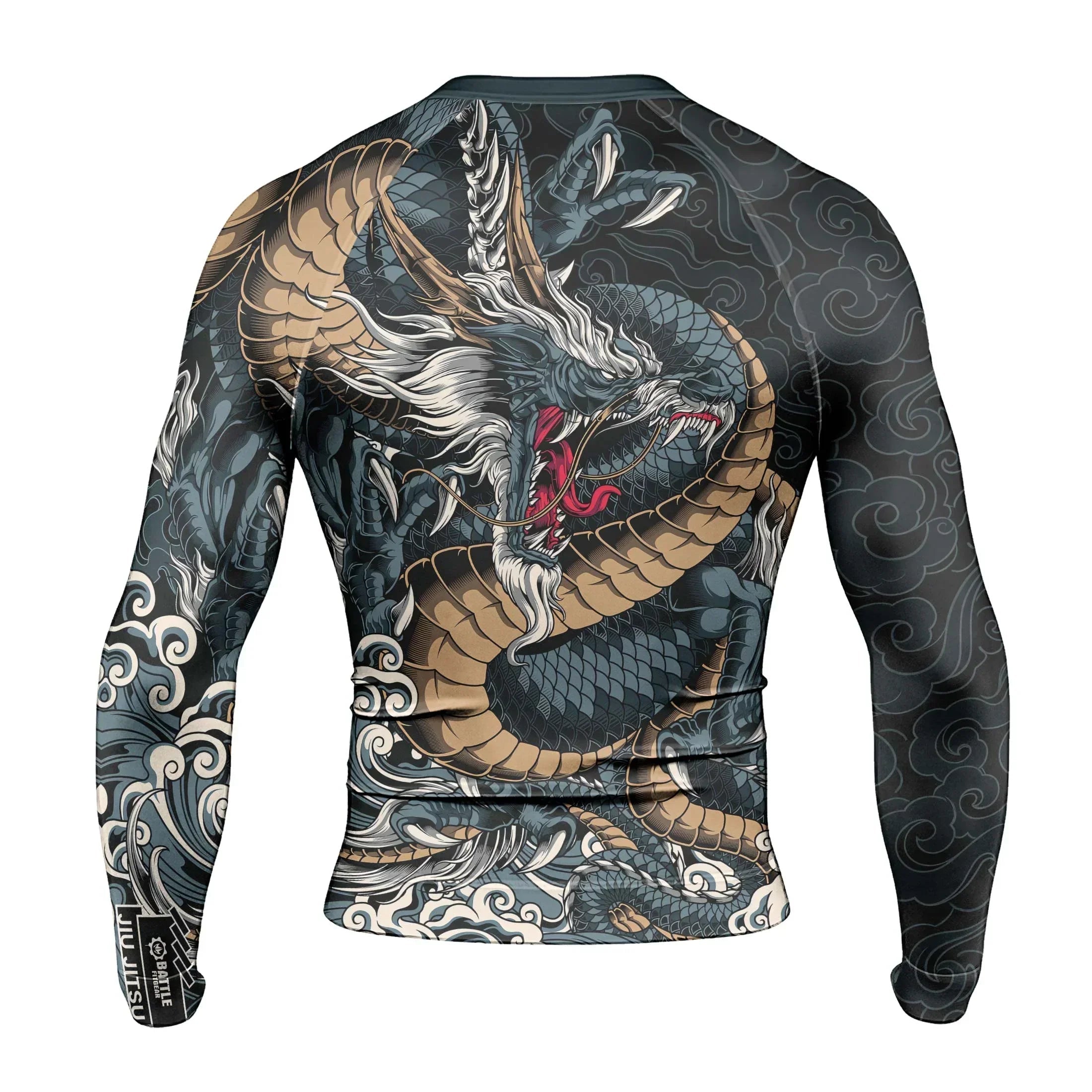 Azure Dragon Men's Long Sleeve Rash Guard