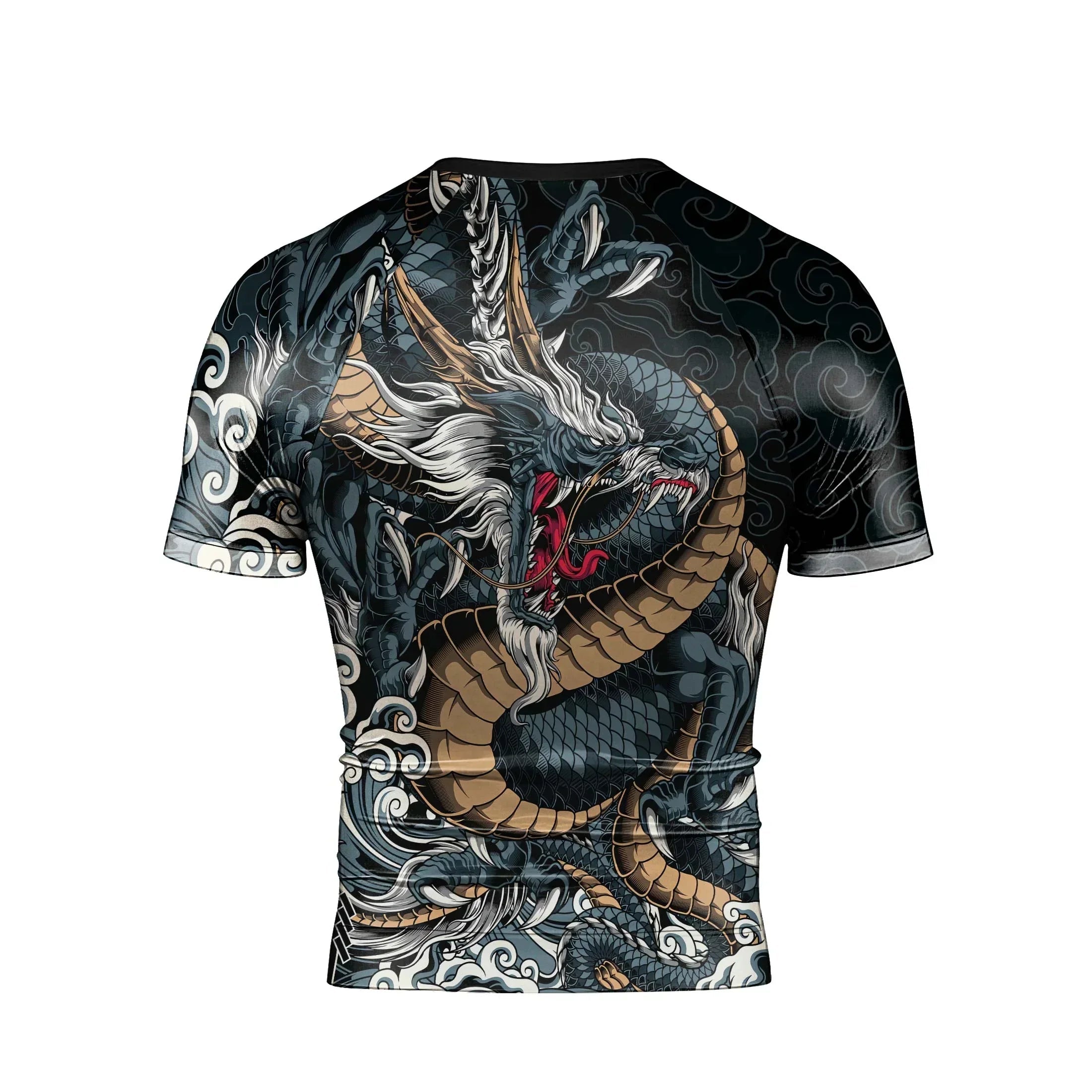 Azure Dragon Men's Short Sleeve Rash Guard