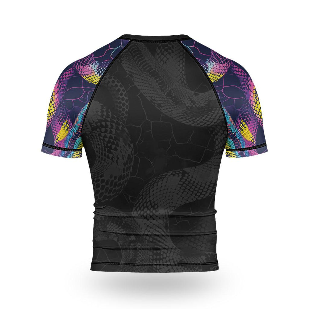 Rashninja Neon Snake Men's Short Sleeve Rash Guard