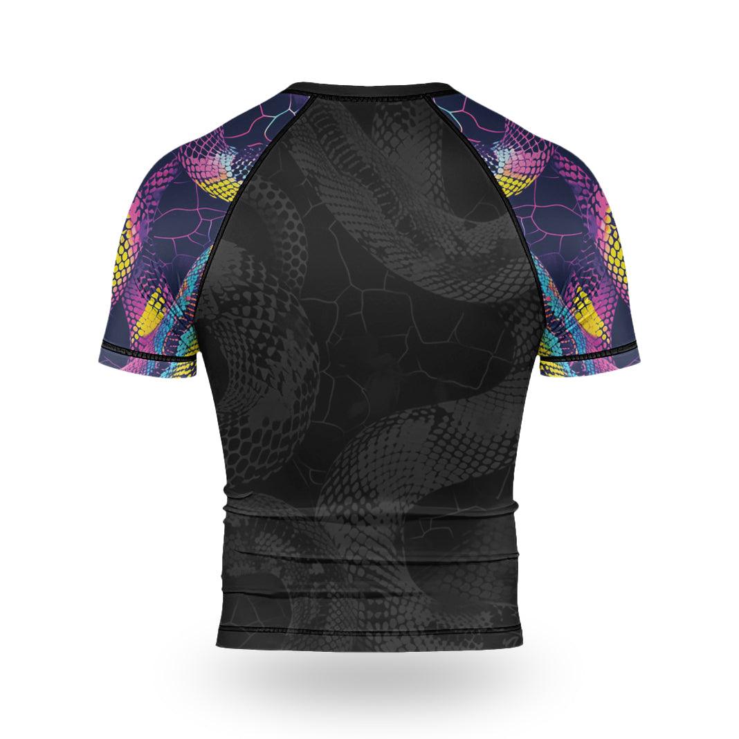 Rashninja Neon Snake Men's Short Sleeve Rash Guard