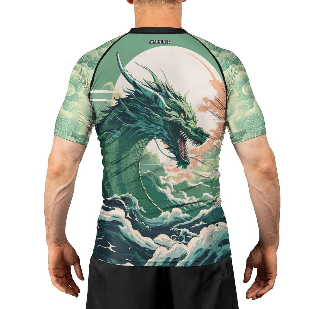 Rashninja Dragon Majesty Men's Short Sleeve Rash Guard
