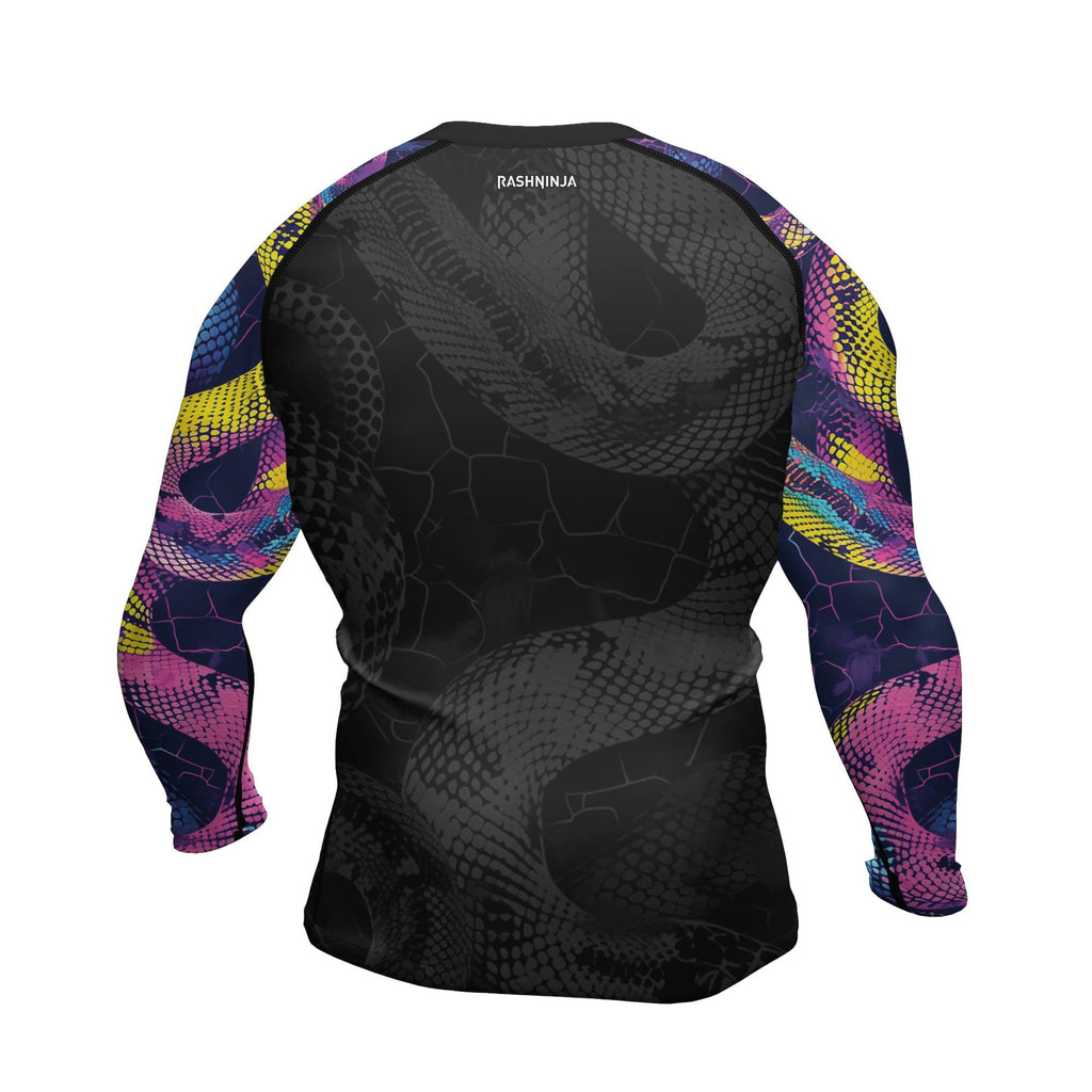 Rashninja Neon Snake Men's Long Sleeve Rash Guard