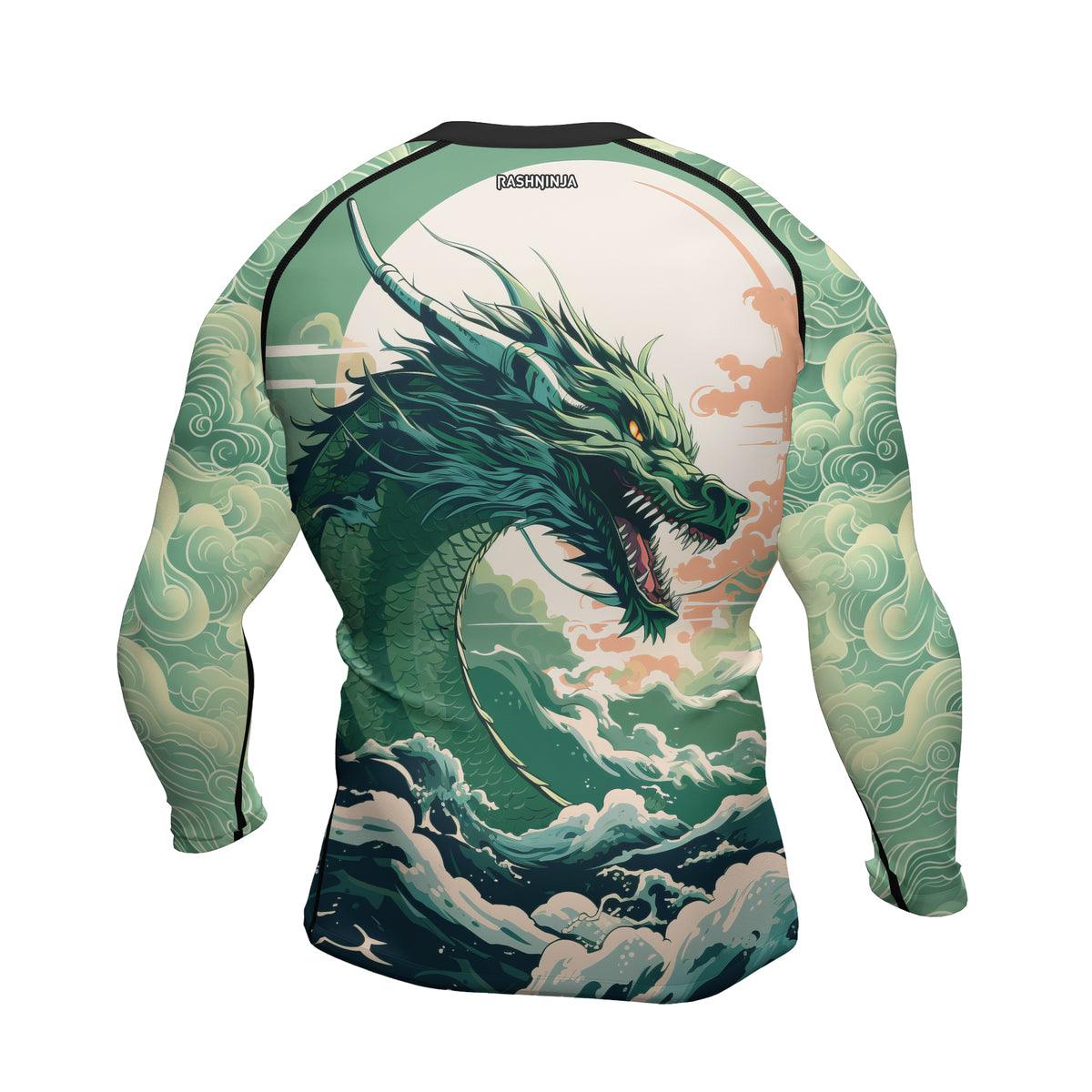Rashninja Dragon Majesty Men's Long Sleeve Rash Guard