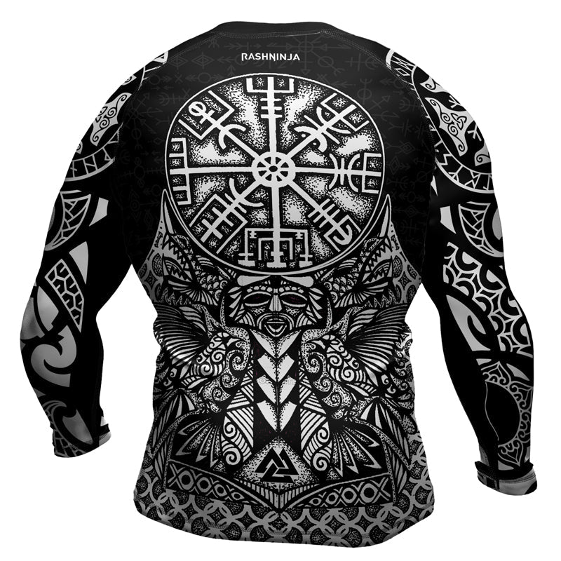 Rashninja Guidance of Odin Men's Long Sleeve Rash Guard