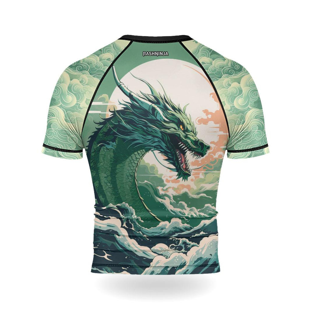 Rashninja Dragon Majesty Men's Short Sleeve Rash Guard