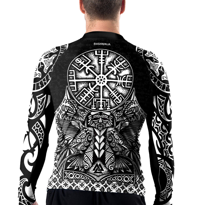 Rashninja Guidance of Odin Men's Long Sleeve Rash Guard