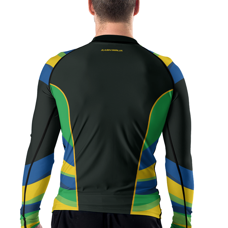 Rashninja Brazilian Spirit Grappling Men's Long Sleeve Rash Guard