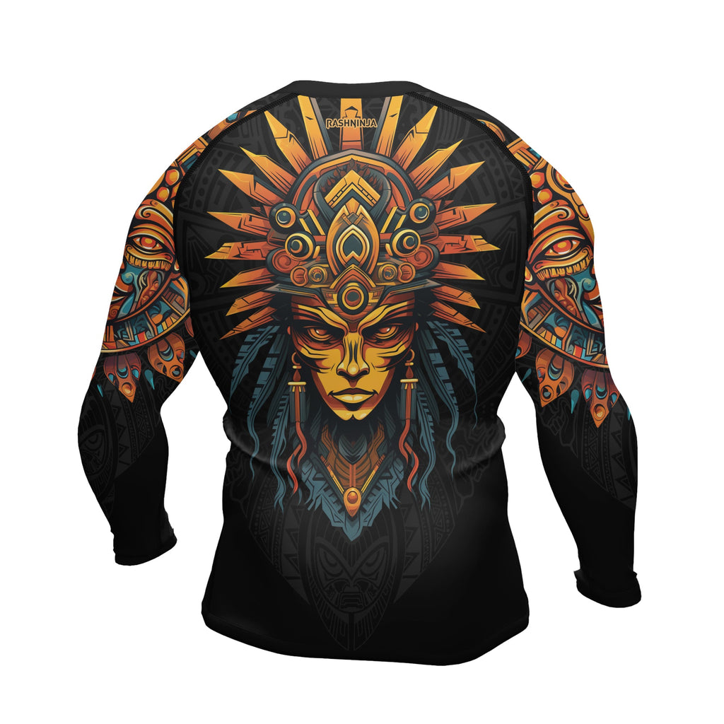 Rashninja Aztec Chieftain Men's Long Sleeve Rash Guard