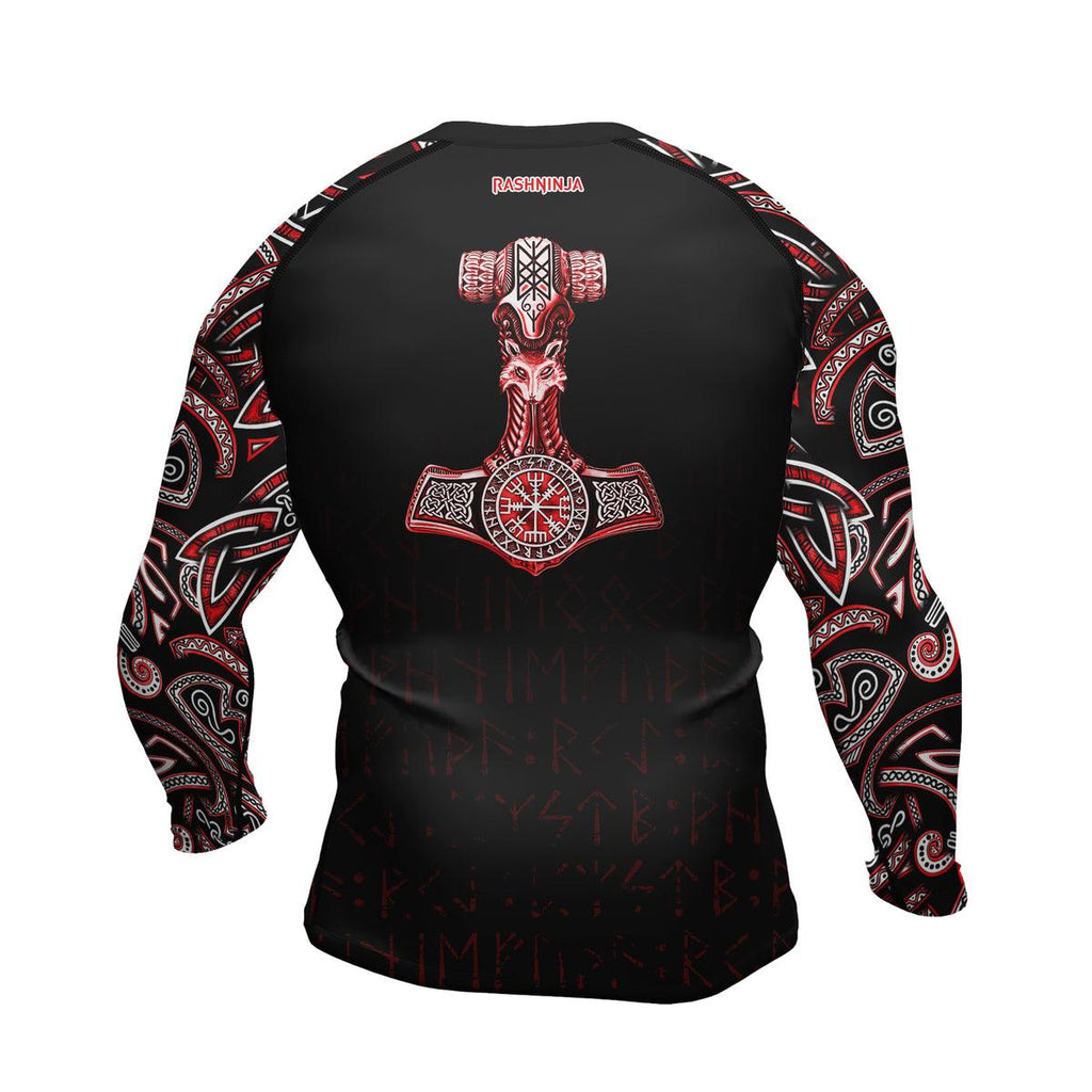 Rashninja Thor's Hammer Ranked Men's Long Sleeve Rash Guard