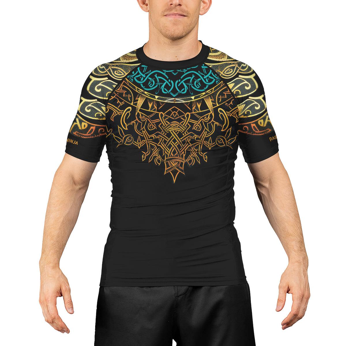 Rashninja Roots of Wisdom Men's Short Sleeve Rash Guard