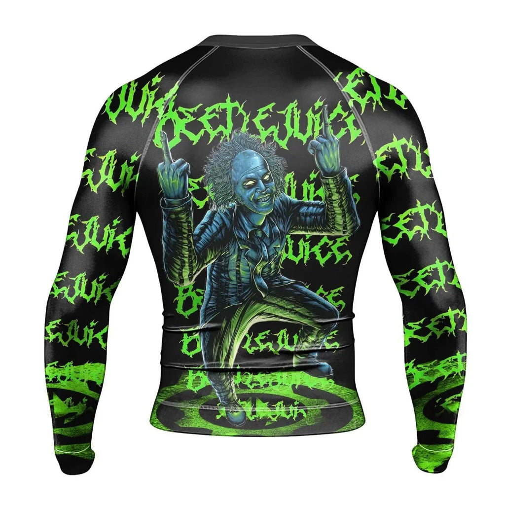 Beetlejuice Is Back Men's Long Sleeve Rash Guard