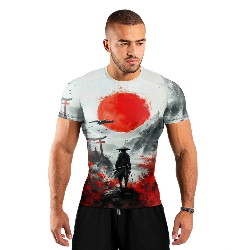 Blood Moon Ronin Men's Short Sleeve Rash Guard