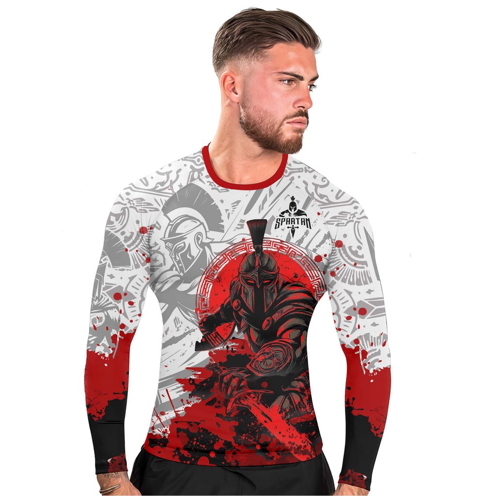 Bloody Spartan Men's Long Sleeve Rash Guard