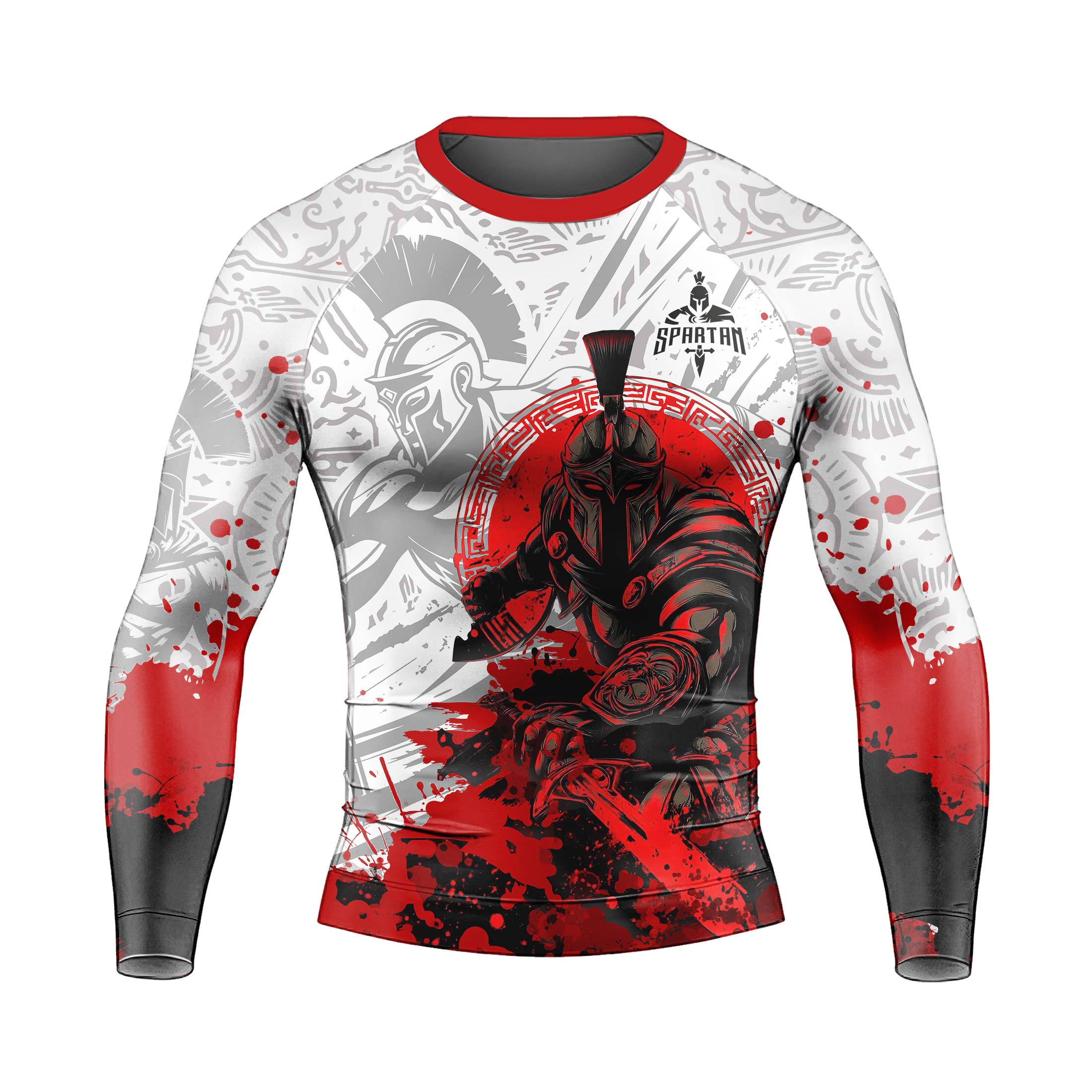 Bloody Spartan Men's Long Sleeve Rash Guard